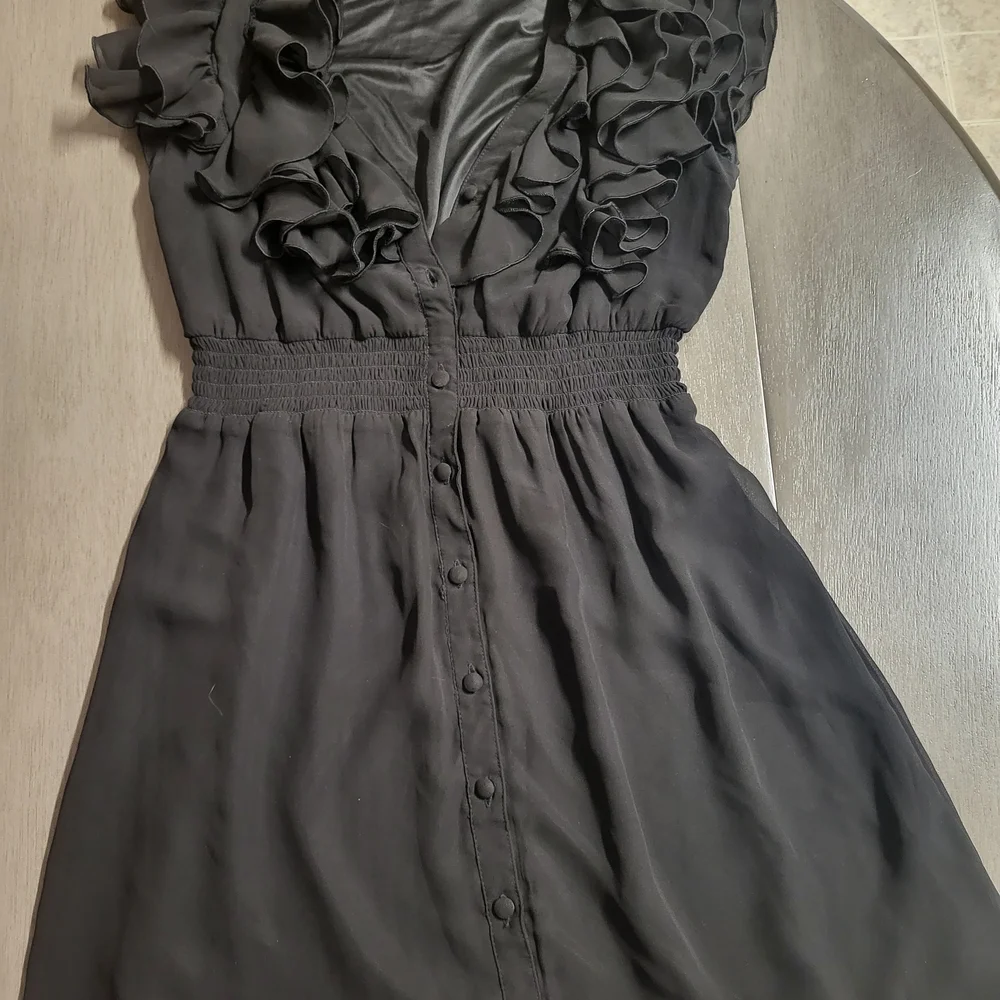 H&M Black Ruffled Mini Dress - Picture 8 of 8